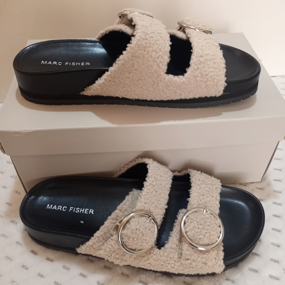 MARC FISHER  SANDALS  WOMEN SIZE 8 M  CREM  NEW - Picture 2 of 7